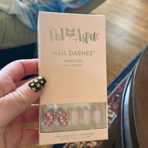 Brand new in box Red Aspen press on nails. Rose Promenade